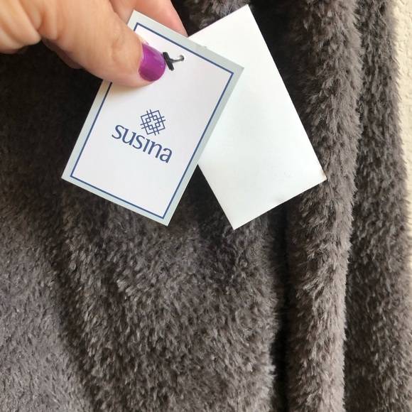 Susanna Oversized Teddy Sweater Cardigan XS - Picture 6 of 8